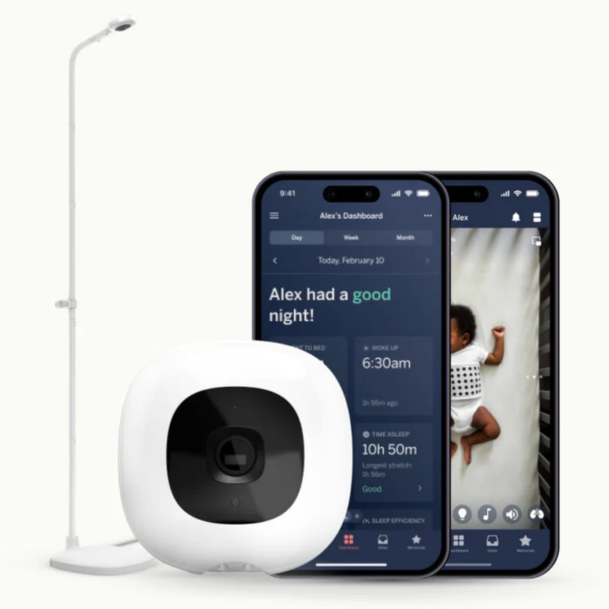 Nanit Pro Camera + Floor Stand + Flex Stand