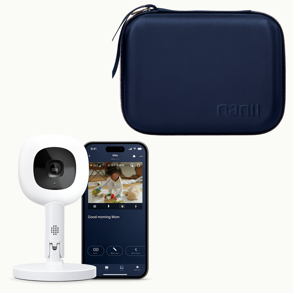 Nanit Pro Camera + Flex Stand + Travel Case
