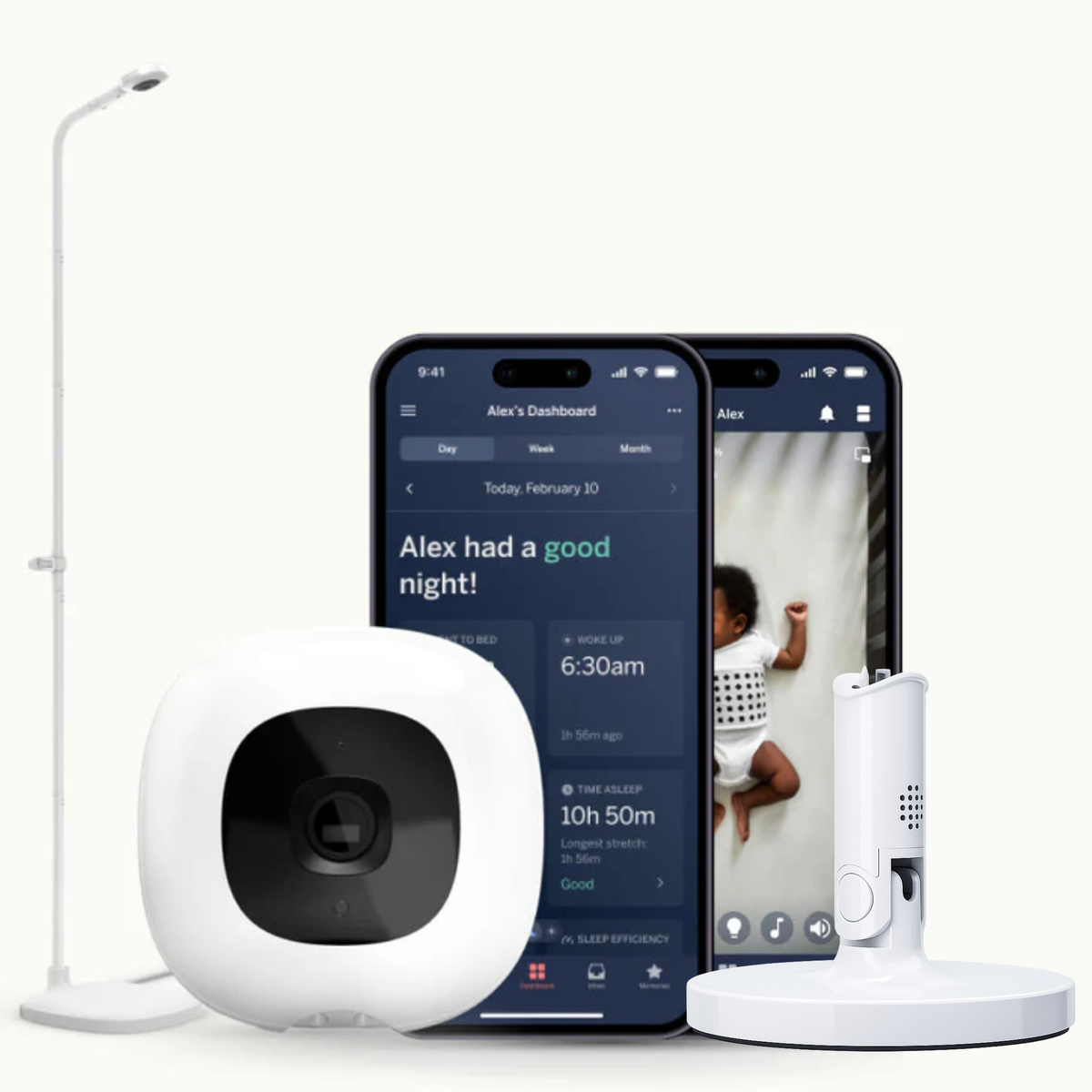 Nanit Pro Camera + Floor Stand + Flex Stand